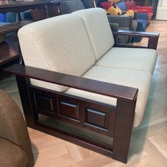 北海道民芸家具【2人掛けペアソファー】