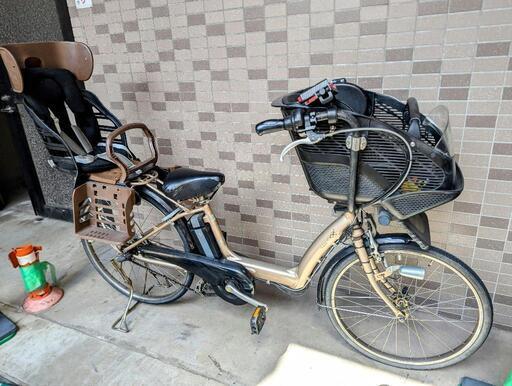 電動自転車　ブリヂストン　子ども2人乗せ3人乗り　アンジェリーノ