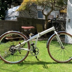 値下げクロスバイク7段変速