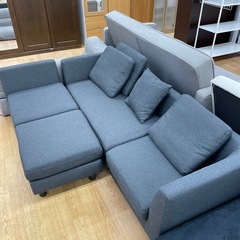 ★ジモティ割あり★  L字ソファ ブルー クリーニング済み KJ5527 ☆ジモティ割あり☆ L字ソファ ブルー クリーニング済み KJ5527