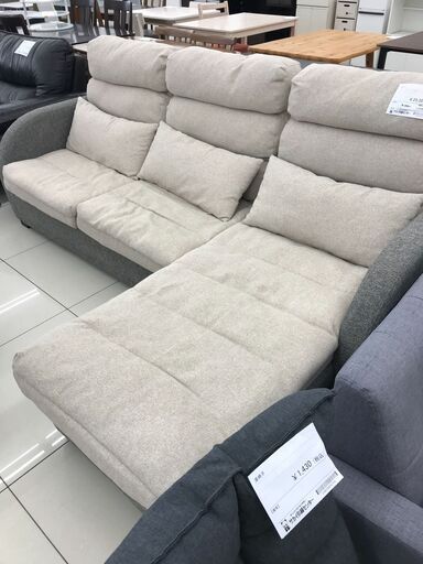 ☆ジモティ割あり☆ 2人掛けソファ＋カウチ ミックス H×D×W