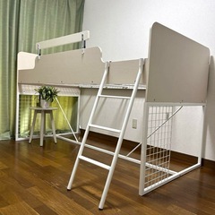 美品！下の空間を自分仕様に✨ニトリの安心設計✨シングルマットレス対応のシステムベッド！シングル対応！