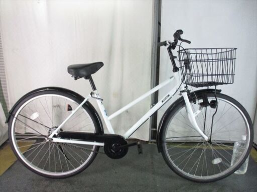D740　★限定特価★ 中古自転車 【　26インチ　軽快車　白 】