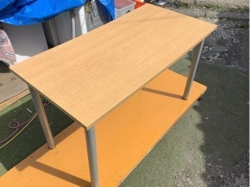【リサイクルサービス八光】幅120cm　システムデスク　ナチュラルベージュ