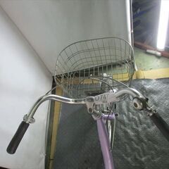 D747★限定特価★ 中古自転車 【20インチ　パープル　ママチャリ　アルミフレーム　LEDオートライト 】