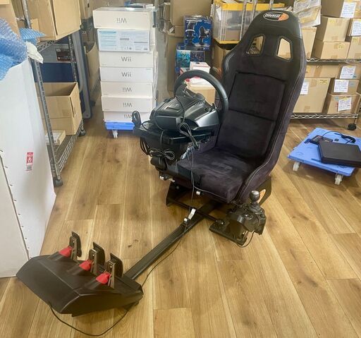 【直接お渡しのみ】Logicool G27ステアリングホイール Playseat ハンコン コックピット セット売り コックピット伸縮可能 動作確認済