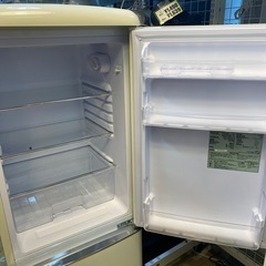 値下げしました！🛼レトロ感👒IRISOHYAMA 130L冷蔵庫 2021年製 2ドア1人暮らし 幅48cm オーヤマ　NO.3489