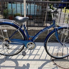 27インチ自転車】6段変速付き チェーン、前タイヤ新品❗️若林自転車