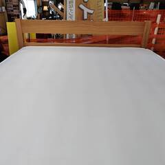 【愛品倶楽部柏店】セミダブルベッド 「F:無印良品 すのこ」「M:無印良品 洗えるカバーセミダブル」 パイン材突板 ポケットコイル