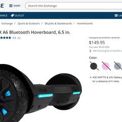 GoTrax SRX A6電動スクーター