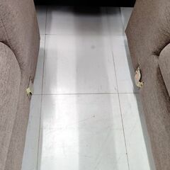 3人掛け ソファ L字 ブラウン系 幅170cm 布張り 家具 オットマン付き 分割