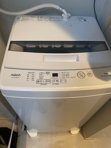 使用3ヶ月、5回使用の洗濯機9/15佐倉市