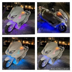【YAMAHA マジェスティ】SG03 実働　LEDエアロカスタムスピーカー2発 YAMAHA マジェスティ】SG03 実働 フルエアロ LEDスピーカー2発 YAMAHA