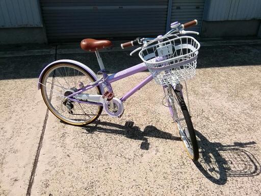 即決　自転車　子供自転車　女子　MAHALO　24インチ　6段変速　LEDライト　女の子用自転車