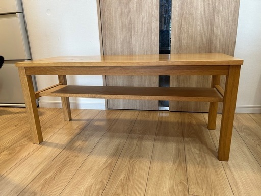 無印良品　無垢材ベンチ