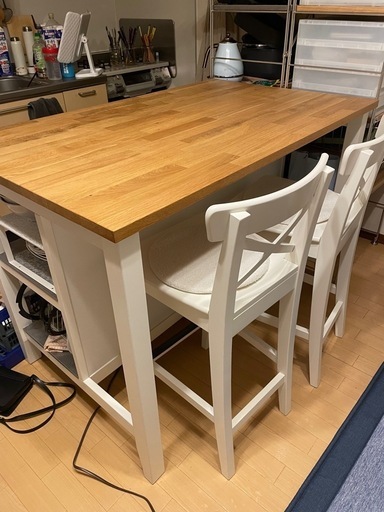 IKEA ダイニングテーブルセットSTENSTORP INGOLF アイランドキッチン