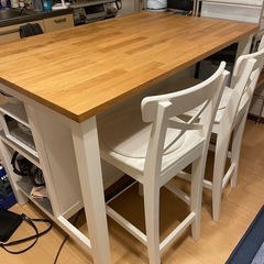 IKEA ダイニングテーブルセットSTENSTORP INGOLF アイランドキッチン