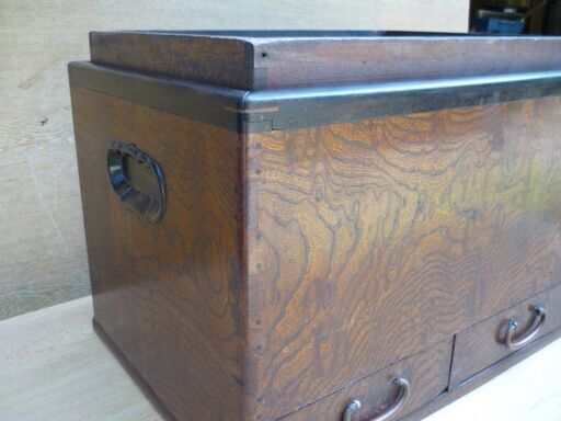 長火鉢 ケヤキ材 猫板付き