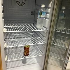 新品未使用品：小型 冷蔵庫 オフィス コンビニ 冷蔵ショーケース：XW-105 中が見える