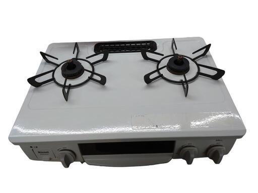 【売り切れ】リンナイ　二口＋グリル付コンロ　LPガス（プロパンガス）用　ET34NJH4-W1　2019年製