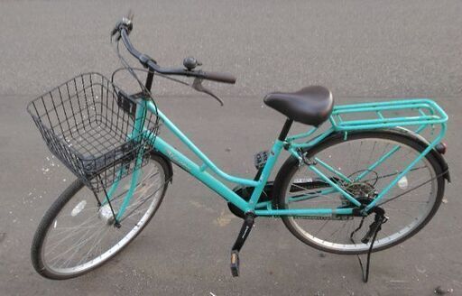 【売約済み】26インチ  中古 自転車 8980円 6段切替 鍵新品 オートライト付 新規防犯登録料コミ 385