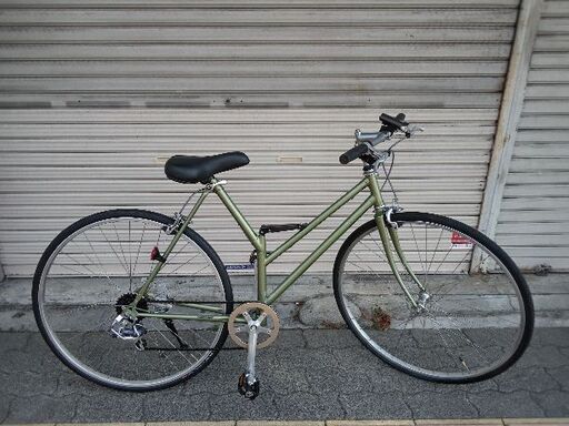 ビンテージ★[BRIDGESTONE]GRANDTECH(グランテック)GR-27 700c 折り畳み自転車 7speed/グリーン