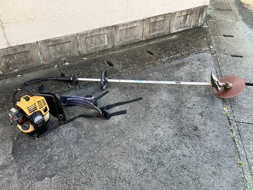 【福岡県筑後市にて引取り限定】RYOBIリョービEKKB-2670L 背負いバンド装着 草刈り機刈払機Kスタート ジャンク