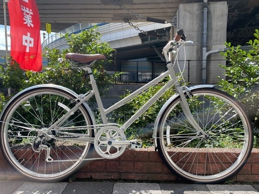 新車26インチ　マルイシ/TRIANGLE　　3年間盗難補償付☆　クロスバイク　外装6段変速　カートリッジBB　点検調整永久無料☆　西宮市
