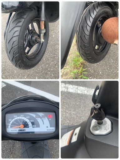 売約済み65難あり⭐️レッツ2⭐️バッテリ充電済み、キャブ分解清掃