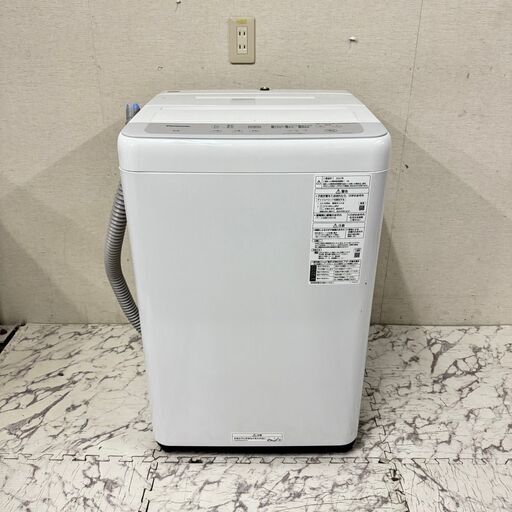 19496  Panasonic 一人暮らし洗濯機 2022年製 5.0kg ◆大阪市内・東大阪市他 6,000円以上ご購入で無料配達いたします！◆ ※京都・高槻・枚方方面◆神戸・西宮・尼崎方面◆生駒方面、大阪南部方面　それぞれ条件付き無料配送あり！