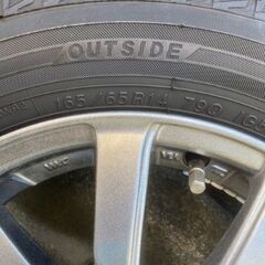 美品165/65R14スタッドレス（ヨコハマ）アルミホイールセット