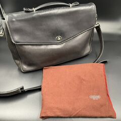 【決まりました】COACH メンズ ビジネスバッグ ブラック レ...