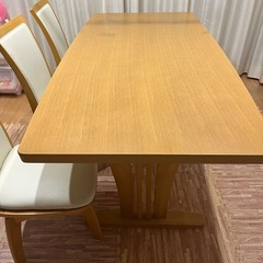 ニトリ　ダイニング　テーブル　チェア　セット　6脚　6人がけ　回転