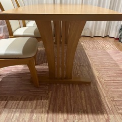 ニトリ　ダイニング　テーブル　チェア　セット　6脚　6人がけ　回転