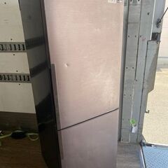 NO 439 🌈福岡市内配送設置無料✨🌈　シャープ SHARP プラズマクラスター冷蔵庫 （271L・右開き） ブラウン系/ダークウッド SJ-PD27A-T