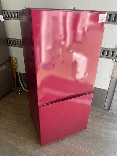 NO 436 福岡市内配送設置無料✨ 2019年　AQR-16H-R 冷蔵庫 ルージュ [157L /2ドア /右開きタイプ]