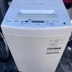 ☆中古￥10,800！TOSHIBA 4.5kg洗濯機 家電 AW-45M7型 2019年製 幅