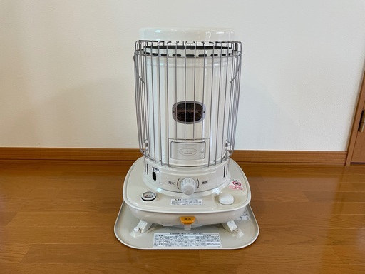 コロナ（CORONA）自然通気形解放式石油ストーブ SLシリーズ　SL-6623  ホワイト　【木造17畳まで / コンクリート23畳まで】中古品