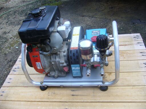 農機具　クボタ 丸山　コンパクト 動力噴霧器 セット動噴 MS200 動作品　ワンタッチカプラー付き