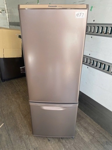 NO 437 福岡市内配送設置無料✨　パナソニック Panasonic 冷蔵庫(168L 右開き) 2ドア マホガニーブラウン NR-B178W-T