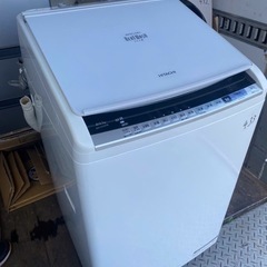 NO 433 🌈福岡市内配送設置無料✨🌈  BW-DV80B-W 縦型洗濯乾燥機 ビートウォッシュ ホワイト [洗濯8.0kg /乾燥4.5kg /ヒーター乾燥(水冷・除湿タイプ) /上開き] 