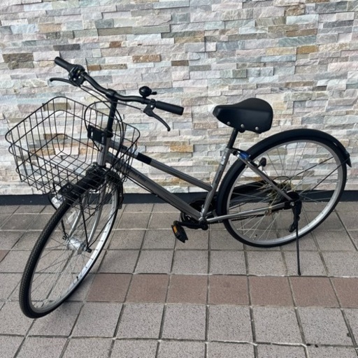 【売約済】美品 maruishi FreeTime 6段変速 自転車 シルバー✖️ブラック 26インチ