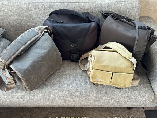 値下げ◆値引交渉不可◆カメラバッグ4点セット 中古～新品同様まで Lowepro NATIONAL GEOGRAPHIC think TANK