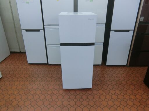 ID 019640　冷蔵庫２ドア　120L　ハイセンス　２０２１年　HR-B1202