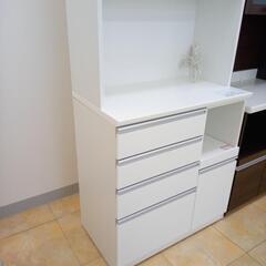 ☆ジモティ割あり☆ NITORI 食器棚 ホワイト H89.5×D50.5×W201