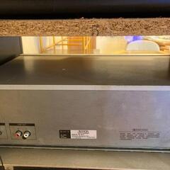 レコードプレイヤー、カセットデッキ、チューナーアンプセット　オーディオラック付き