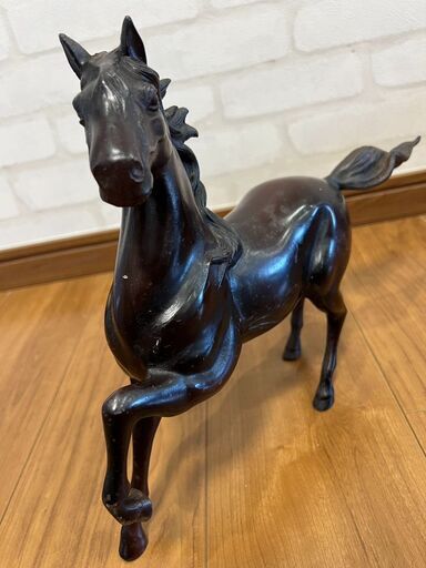 馬 置物 鉄製 オブジェ モダンアート オブジェ 古鉄製 馬 置物 C R7419