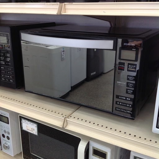 「ジモティー見た」で5％OFF！【電子レンジ】電子レンジ　オーブンレンジ アイリスオーヤマ　IRISOHYAMA  MO-FM1804-B　2020年製