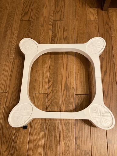 【未使用品】洗濯機置き台（キャスター付き）