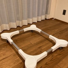 【未使用品】洗濯機置き台（キャスター付き）